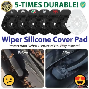 5-Times Durable Silicone Wiper Cover Car Windshield Universal Leaves Debris Rubber Protector Cover