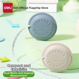 deli | Portable Mini Home Use Leather Measuring Tape