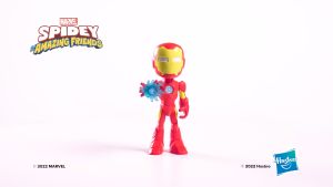 Marvel Spidey and His Amazing Friends Supersized Iron Man 9-inch Action Figure Preschool Toys Super Hero Toys for 3 Year Old Boys and Girls and Up