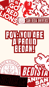 SAN BEDA UNIVERSITY (SBU) INSPIRED VINYL STICKER (WATERPROOF AND SCRATCH PROOF) CAR STICKER TUMBLER