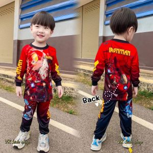 ชุดเด็กแขนยาวขายาว ผ้าไมโครผ้าลื่น (จั้มแขนขา) สำหรับเด็ก 1-10ปี พร้อมส่ง