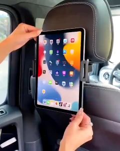 iPad car tablet holder Back Seat Portable Car Travel Tablet Holder for Car Mount Headrest rotatable Car ipad Rear Pillow Phone Holder 360 Rotation Tablet Back Seat Headrest Bracket backseat for car