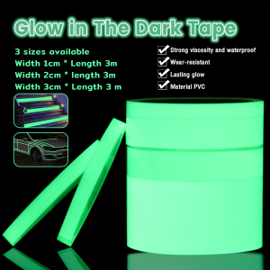 MaxPlus Glow in The Dark Tape Exterior Luminous Glow Tape Help See Objects at Night and Outdoors