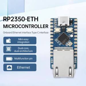 RP2350-ETH Microcontroller Development Board Based on the Raspberry Pi RP2350 Ethernet Interface Module Type-C Port