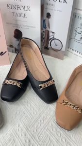 JRDV รองเท้าแฟชั่นผู้หญิงส้นแบนใส่ทำงาน ใส่เที่ยวได้ทรงสวย พร้อมส่งจากไทย 766-50