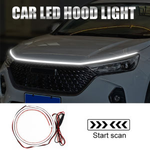 SEAMETAL Start Scan Car LED Hood Light Universal 12V Daytime Running Light Strips Flexible Waterproof DRL Lamp