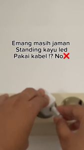 Stand Kayu LED, Tag Holder Kayu, dan Lampu Tidur Akrilik Karaya Kreatif