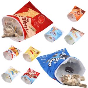 6 Halloween Gourmet Pattern Designs Cat Tunnel Toy Cat Birthday GiftCollapsible Interactive Cat Drill Bag Pet Toy