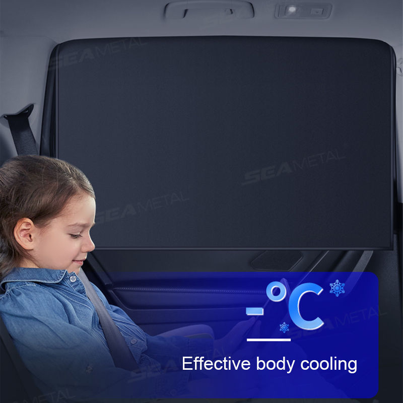 SEAMETAL Magnetic Car Side Window Sunshade Curtain, Summer UV Protection Cooling Sun Shades For Front & Rear Auto Window Accessories
_voghion.com