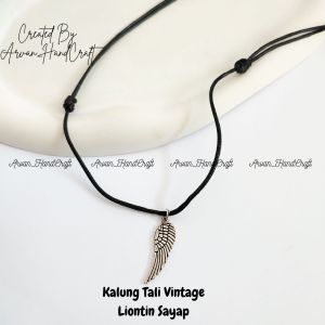 Kalung Tali Vintage // Kalung Tali Liontin Model Vintage