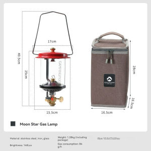 Campingmoon | CAMPINGMOON Portable Windproof Lantern with Bag Aluminum Alloy Butane Camping Gas Lamp T-9 T-9-S New Arrival Outdoor Camping Gea