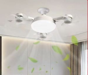 E27 2-in-1 Drone-รูปพัดลมพับเพดานอัจฉริยะรีโมทคอนโทรลร้านอาหารพัดลมโคมไฟพัดลมเพดาน