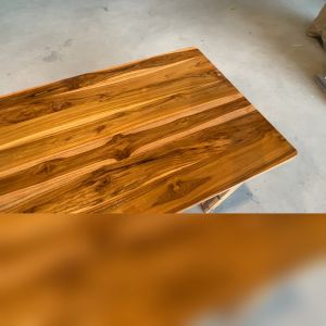 โต๊ะทำงาน โต๊ะนักเรียนไม้สัก 80*50*สูง75 ซม. และโต๊ะเขียนหลังสือ สีเคลือบใส