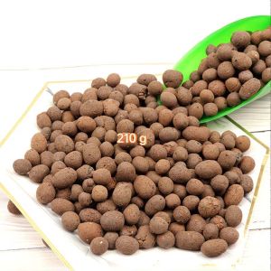 210g Expanded Clay Pebbles – Natural Stone Aquatic Plant Media for Fish Tanks Lightweight Aerating Spheres for Succulents
