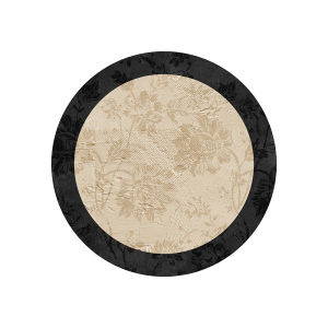 Leather round Table Mat French Style Luxury Sensation Circular Dining Table Cloth PVC Tea Table Pad Ancient Charm Home Textile