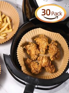 50-200pcs Large Rectangle Air Fryer Disposable Paper Liner Nonstick Airfryer Parchment Special Baking Paper Roasting Baking Mat