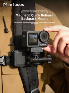 Minifocus | Magnetic Quick-Release Backpack Clamp For DJI Action Series Universal Ballhead Mount