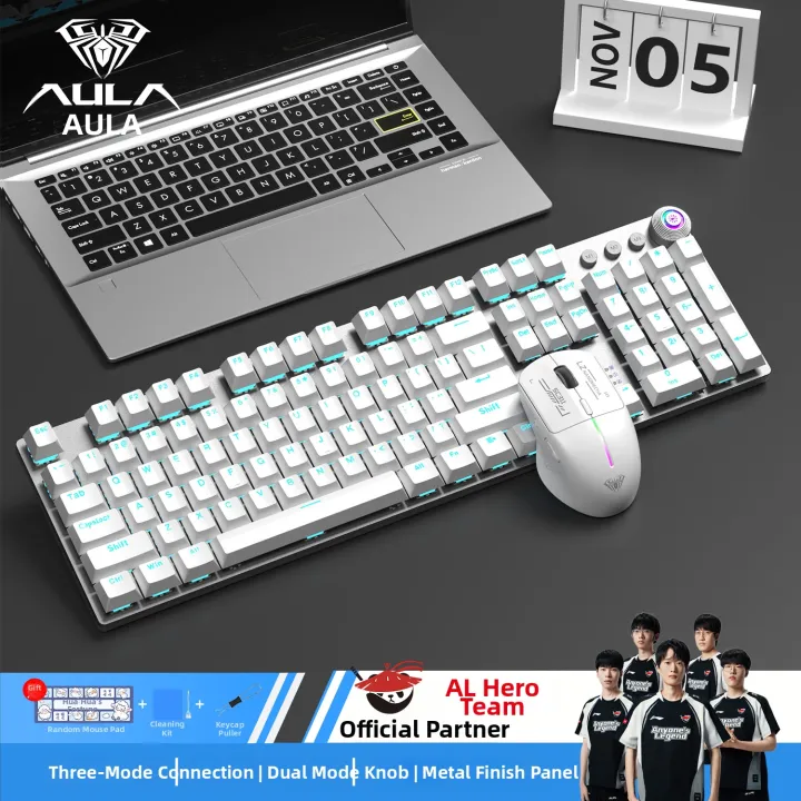 AULA | Wireless Bluetooth Mechanical Keyboard 108 Keys