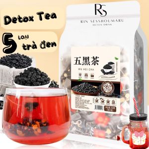 Trà đen detox 5 loại hạt rang thơm