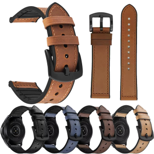 22mm Silicone Watch Strap for Huawei Watch Band GT4/3 Pro/2/2e Genuine Leather Quick Release Band for Huami GTR 3 Pro Wristband