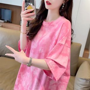 Áo Thun In Màu Dày Rộng oversized