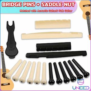 Need Guitar Saddle and Slotted Nut for 6 Strings Acoustic Guitar Parts Accessory Set
