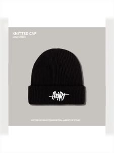 Sohoo หมวกถัก หมวกบีนนี่ หมวกกันหนาว หมวกขนสัตว์ปักตัวอักษรสไตล์เกาหลี พร้อมส่ง