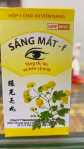 COMBO 2 hộp Viên uống Sáng Mắt F - Giúp tăng thị lực và bảo vệ mắt ngăn ngừa và làm chậm sự lão hóa ở người cao tuổi - Hộp 40 viên