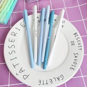 Pena Gel 0.5mm Warna Pastel Pen Aesthetic Pulpen Gel 6 IN 1 Warna Gradasi  Morandi Color Bolpoint Tinta Cair 6 Pcs Journaling Alat Tulis Kantor Sekolah Lucu Set 6Pcs avvet