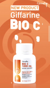 Giffarine Bio C 1000 mg กิฟ ฟารีน วิตามินซีสูตรเข้มข้น เสริมภูมิ ลดอาการอ่อนเพลีย ดูแลผิว