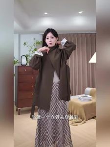 Retro Turn-Down Collar Belted Raglan Sleeve Womens Trench Coat