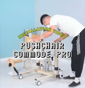 [𝐌𝐃𝐀 𝐀𝐏𝐏𝐑𝐎𝐕𝐄𝐃] Medihub Hydraulic Push Chair Commode Pro / Transfer Chair with Removable Table Board
