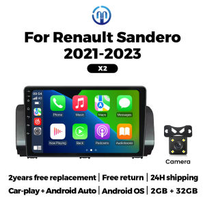MEKEDE Car Intelligent System Multimedia Players For Renault Sandero 2021-2023 Wireless Carplay GPS Navigation Autoradio Stereo