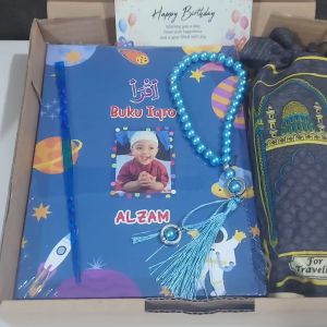 Alfareza - Variasi 3 Hampers IQRO CUSTOM Free NAMA + FOTO TANPA BIAYA TAMBAHAN IQRO LENGKAP JILID 1 s/d JILID 6