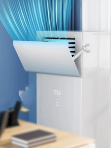 Window Air-Conditioning Deflector Durable PVC Anti-Condensation Adjustable Anti-Direct Blow For Universal Vertical Aircon