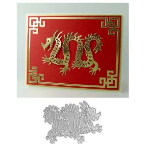 Dragon/Bubble&Coral&Seaweed Oval Cutting Dies Hamster and Bird Electrical Circuit DieCut For DIY Scrapbooking Card Craft Making