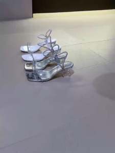 TYK 558-11 Adjustable w/ rhinestones and clear strap Heels Sandals For Women