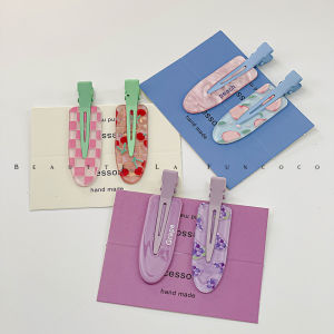 Summer Fruit Seamless Barrettes Side Clip Elegant Elegance Bang Clip Sweet Sailing Makeup Hair Clip 2024 New Arrival