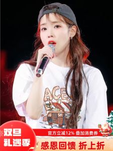 Korean Street Style Short Sleeve T-Shirt Womens Fashion Brand New 2025 Trendy Cotton Casual round Neck Top for Young Women