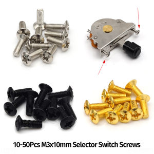 10/50Pcs M3x10mm Electric Guitar Selector Switch Mounting Screws Pickup Switch Mounting Screws