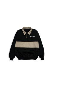Sweater Halzip Rugby pria & wanita Hoodie Rugby dewasa crewneck Rugby premium jaket Rugby kerah pria wanita