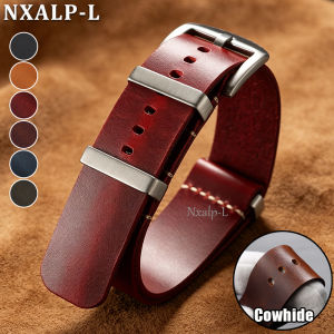 Top Layer Oil Wax Leather Strap 18mm 20mm 22mm 24mm High Quality Cowhide Watch Band Women Men Universal Wristband Accessories