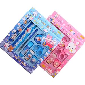 QS 2009 Pencil Set 9 in 1 Alat Tulis Sekolah Anak Lengkap