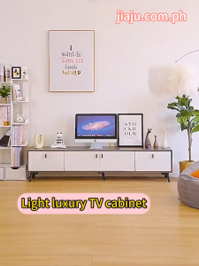 TV Cabinet Modern Minimalist Bedroom Simple Living Room Solid Wood Leg TV Floor Cabinet