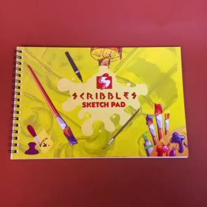 Scribbles Sketch Pad 152 mm x 228 mm 20 Leaves – Yellow sketch pad for drawing sketchbook drawing pad