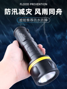 Vintage Style LED Flashlight Waterproof Anti-Fall High Brightness Home Use Emergency Battery Powered Handheld Torch Light