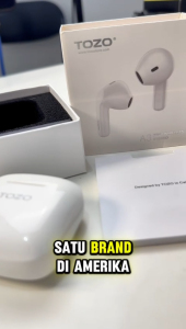 TOZO A3 TWS Bluetooth 5.3 Earbuds Mic Jernih Bass Kencang Baterai Tahan 22 Jam