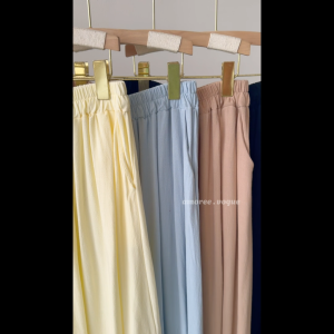 Plus Size (XL-3XL) Premium Knit Hamp Side Pocket Big A-Line Cutting Flowy Skirt Muslimah (4107)