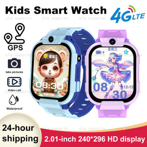 Kids Smart Watch GPS Positioning 4G Sim Card Video Call Childrens Smartwatch HD Camera 600mAh Battery Student Gifts Boys Girls