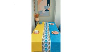 Taplak Meja Makan Waterproof Tahan Air 140x180 Premium PVC Table Cloth Anti Air
